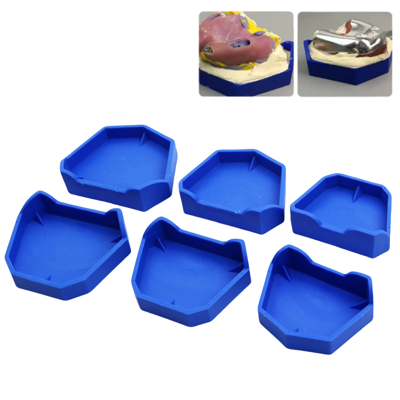 Model Kit Tool - 6pcs Dental Model Base Set Plaster
