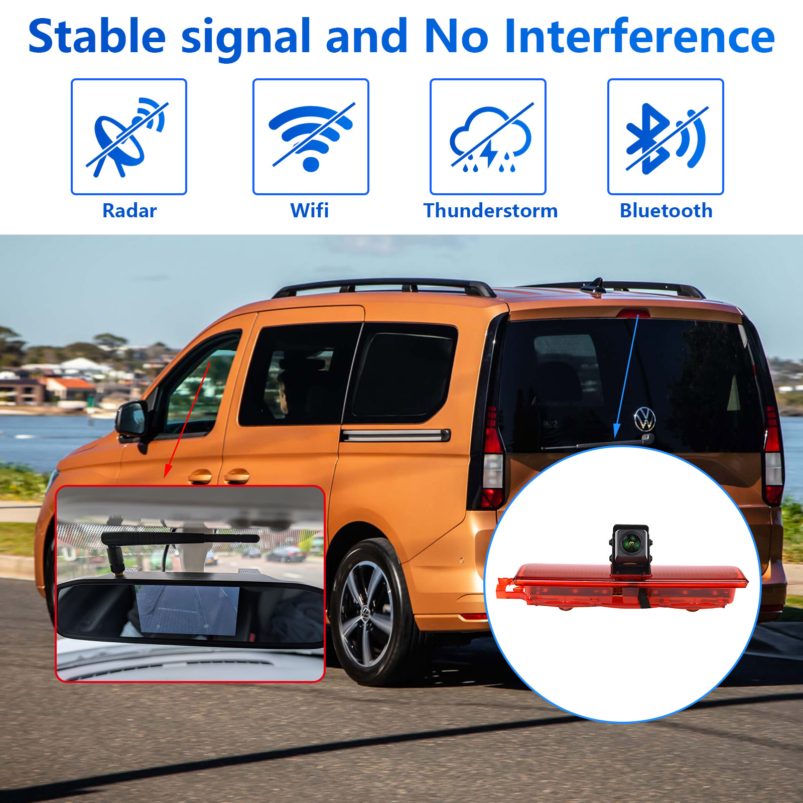 Wireless reversing camera for  - Model Kit Volkswagen 评论和价格