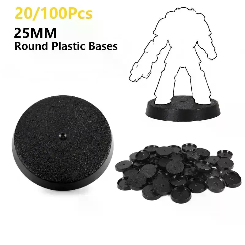 20/100Pcs 25mm Round Wargame M - Model Figure Base 评论和价格