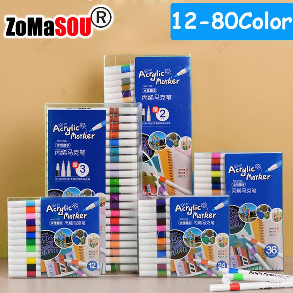 12-60 Top Colors Acrylic Paint - Model Kit Markers 评论和价格