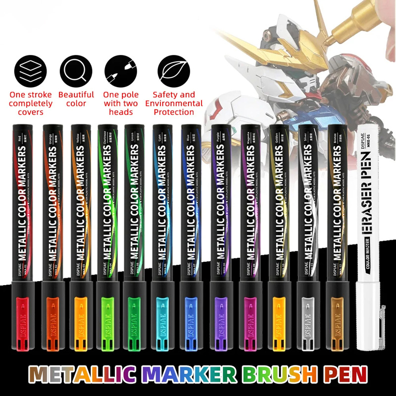Metallic Markers Colouring Pen - Model Kit Markers 评论和价格