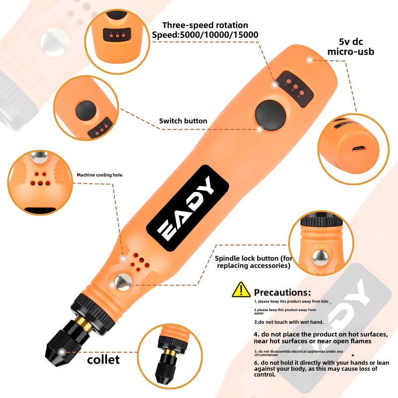 USB Cordless Rotary Tool Kit – - Model Kit Tool 评论和价格