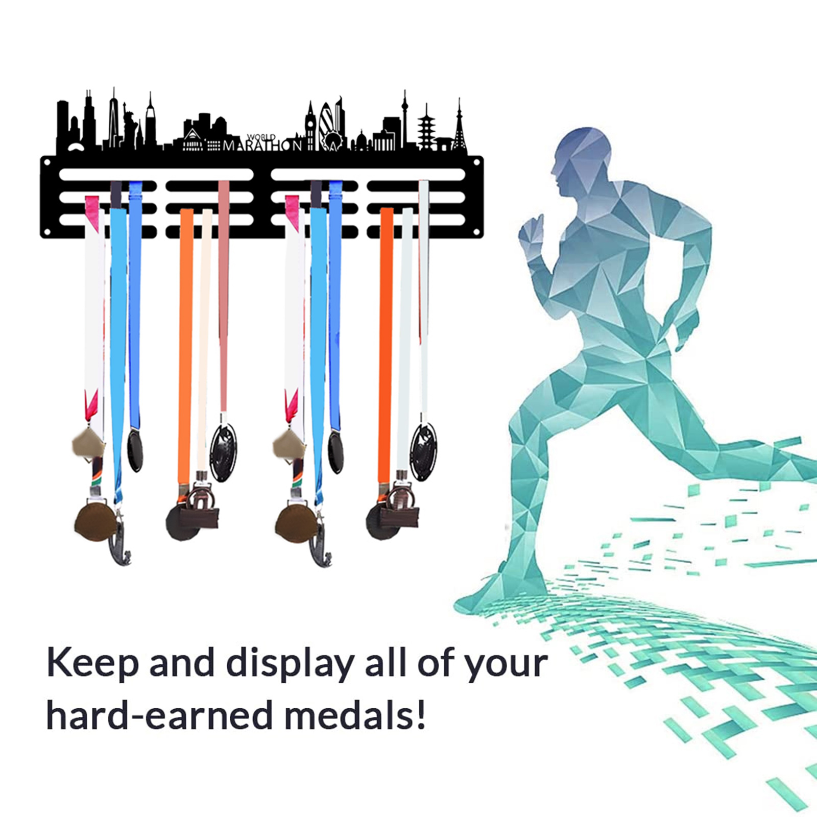 Medal Display Hanger Wall Moun - Model Kit Runner Organizer 评论和价格