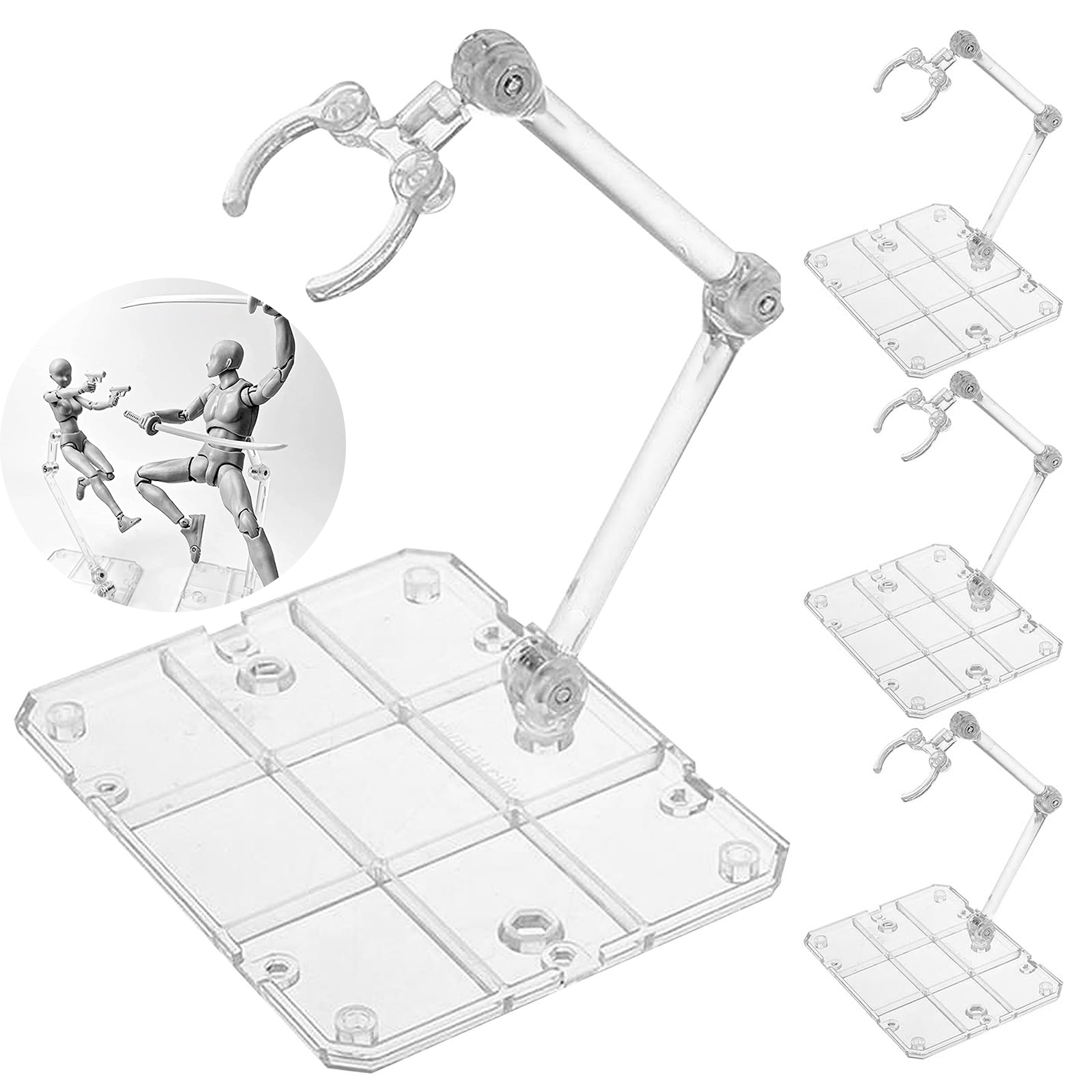Clear Action Figure Stand,Asse - Model Kit Rg 评论和价格