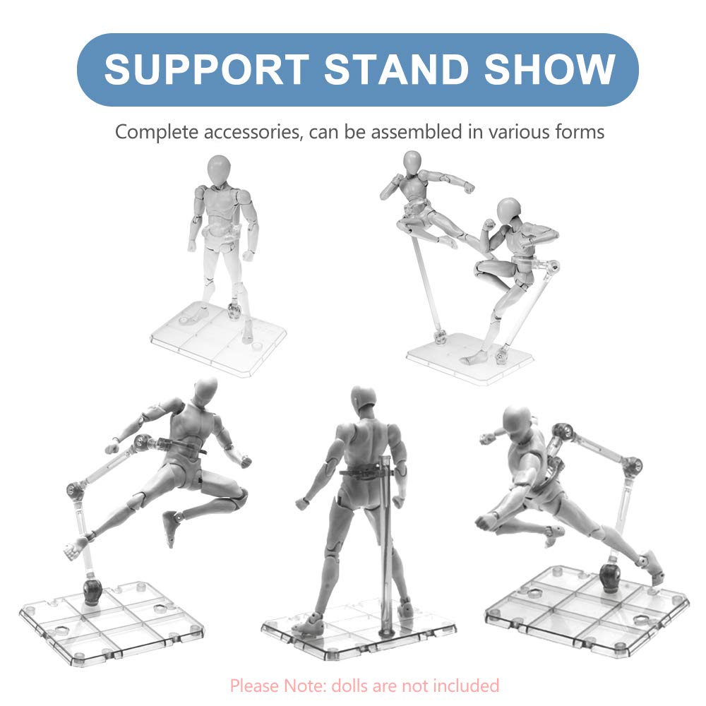Clear Action Figure Stand,Asse - Model Kit Rg 评论和价格
