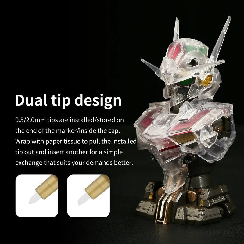Metallic Markers Colouring Pen - Model Kit Markers 评论和价格