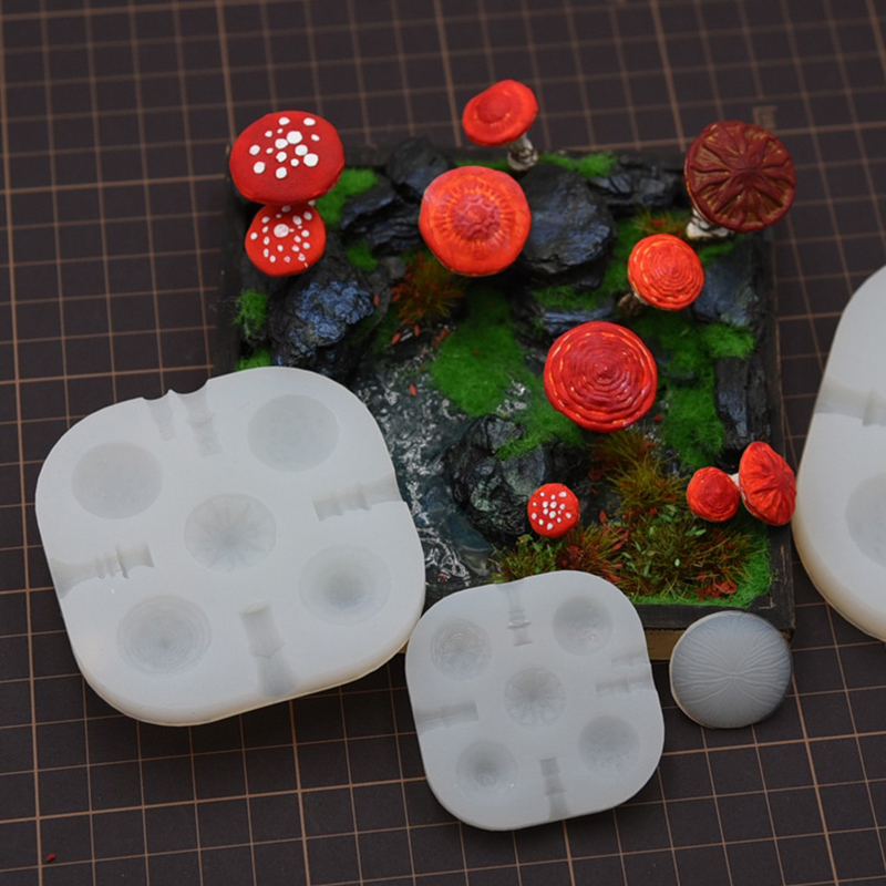 2pcs/set Mini Mushroom Silicon - Model Kit Tool 评论和价格