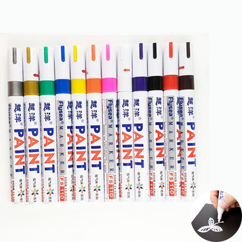 12 Color White Waterproof Rubb - Model Kit Markers 评论和价格
