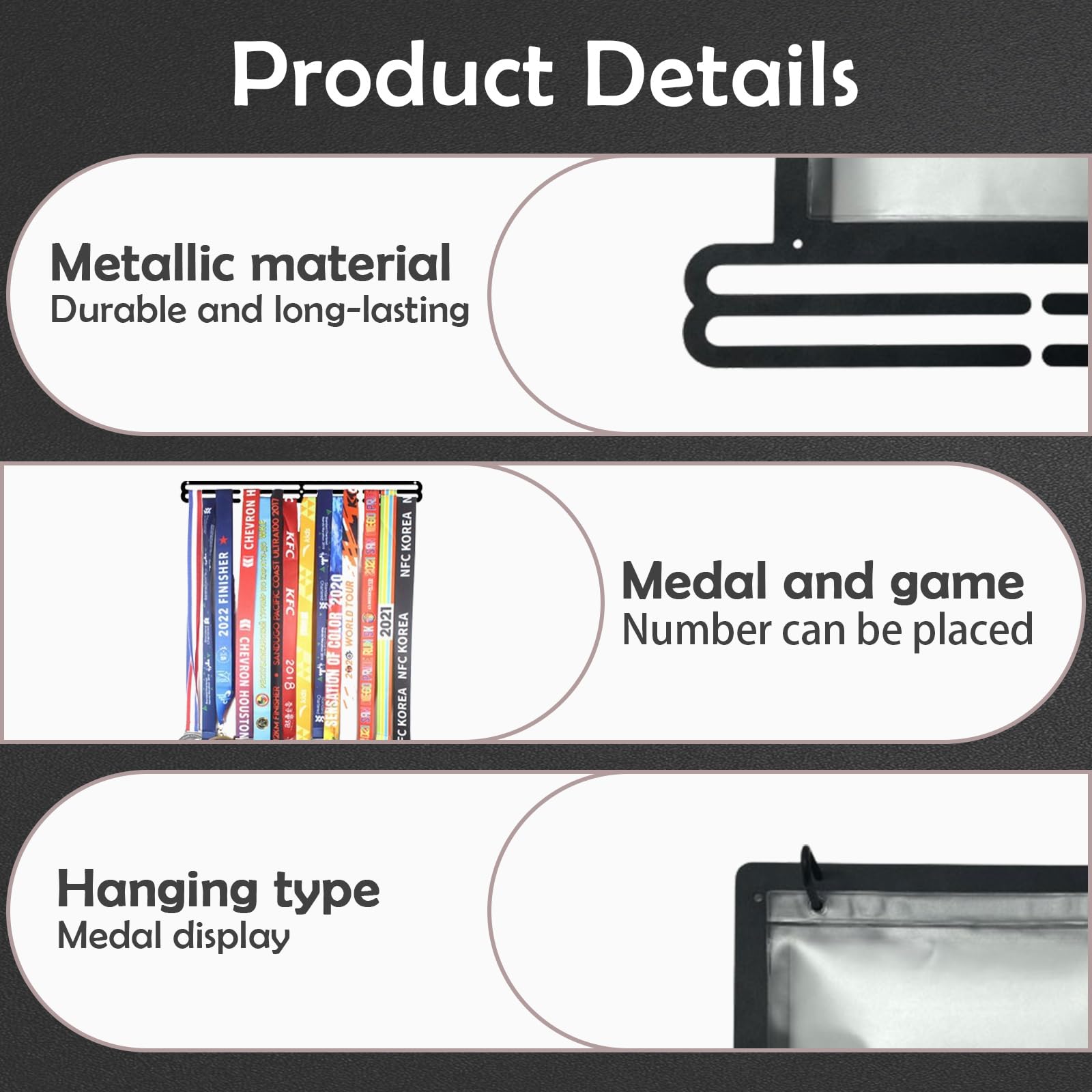 Premium Race Bib and Medal Dis - Model Kit Runner Organizer 评论和价格