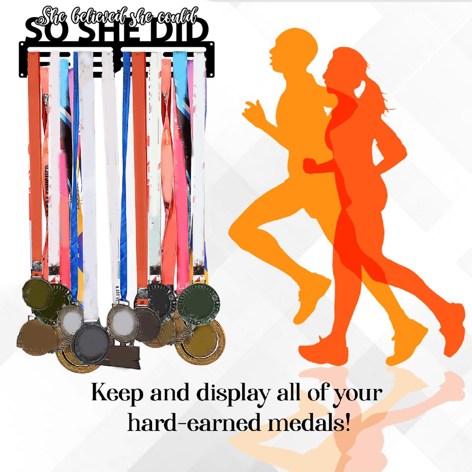 Medal Hanger Metal Race Medal  - Model Kit Runner Organizer 评论和价格